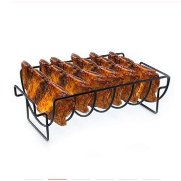 BBQ Tools Non-Stick Stainless Steel Steak Rack Stand Holders Roasting Rib Rotisserie